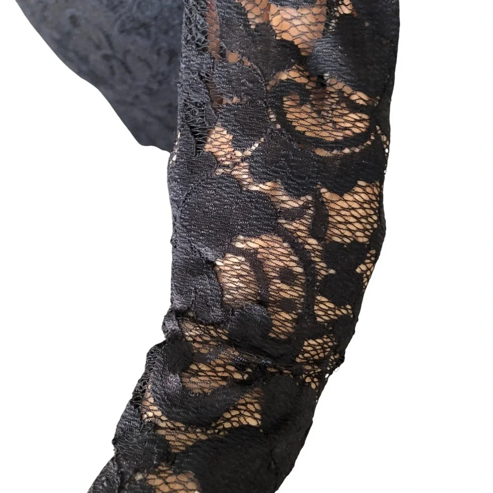 VTG Arden B Y2K Fairy Whimsigoth Cut Out Back Lace Mock Neck Party Dress NWT S - Picture 5 of 14